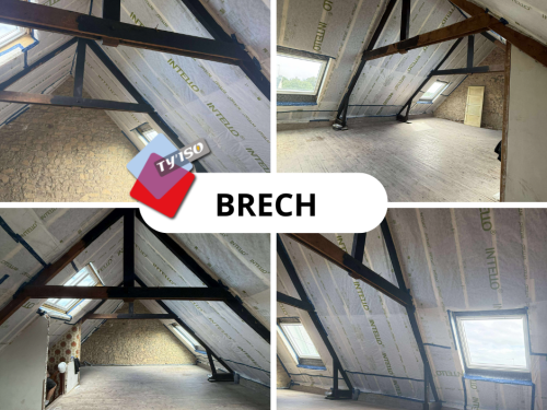 Un chantier durable à Brech : 90 m² de rampants isolés en laine de coton recyclée